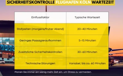Sicherheitskontrolle Flughafen Köln Wartezeit