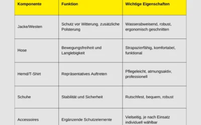 Was trägt ein Security?